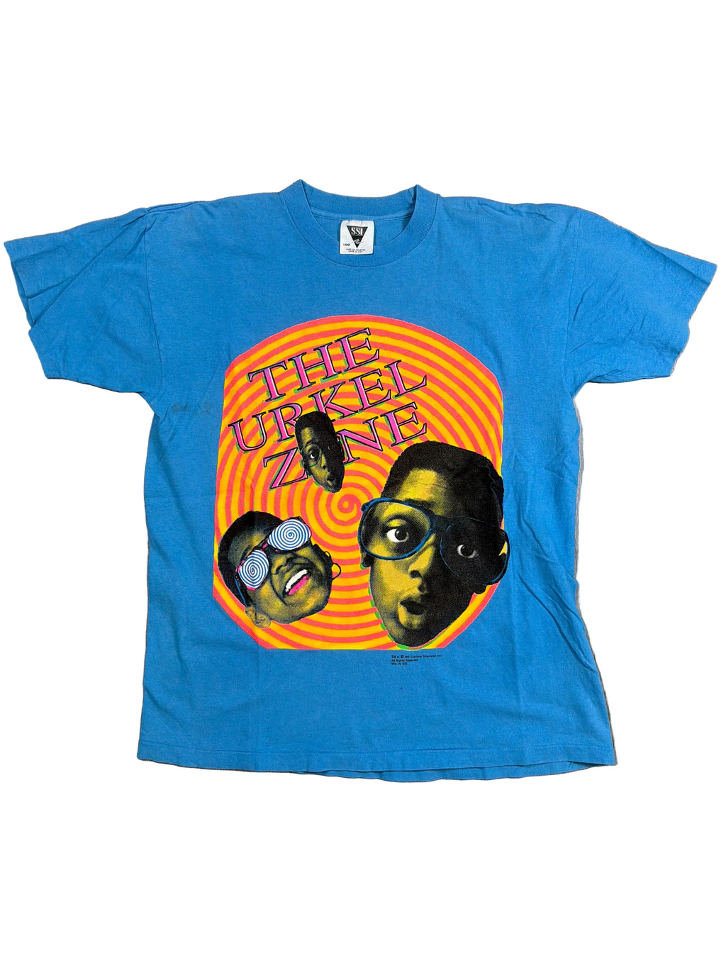 1990 Steve Urkle Zone Family Matters Blue T-Shirt Large
