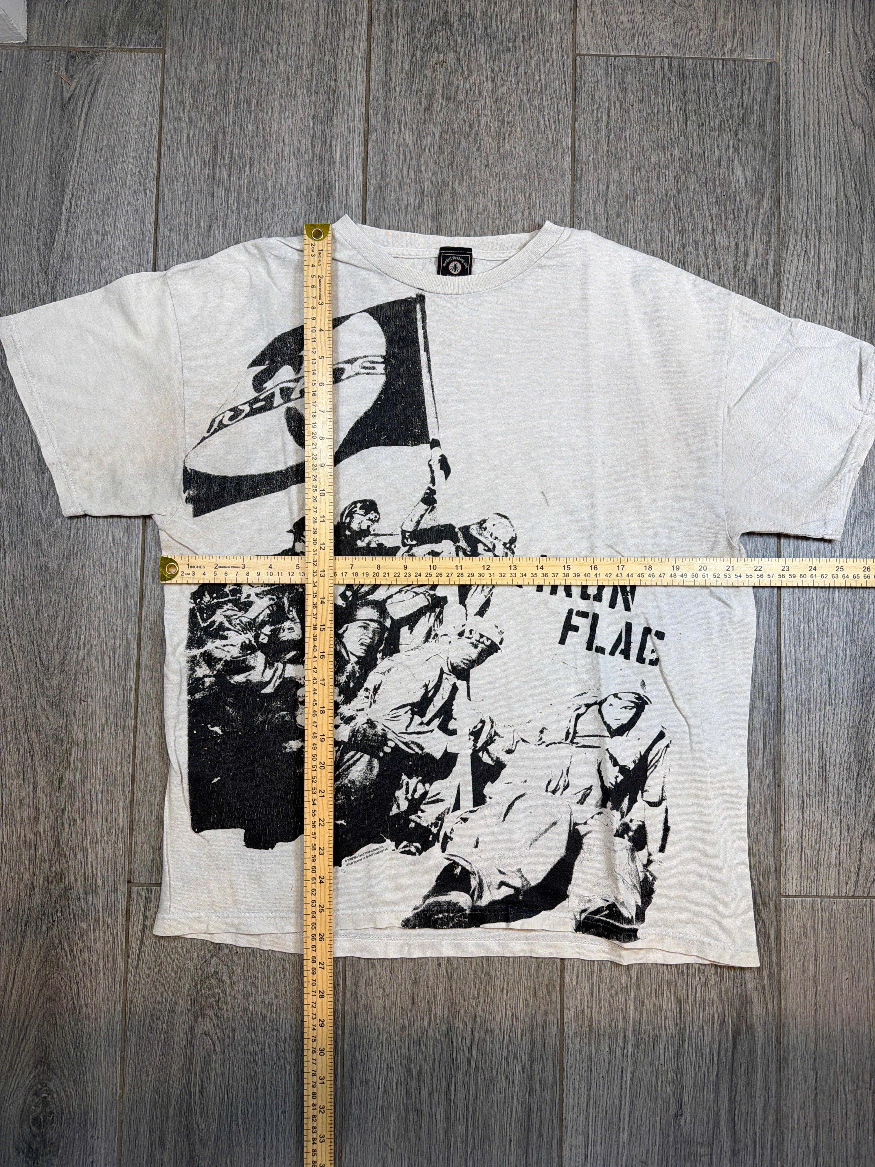 Wu-Tang Clan ‘Iron Flag’ RZA GZA Method Man Weißes T-Shirt Größe M