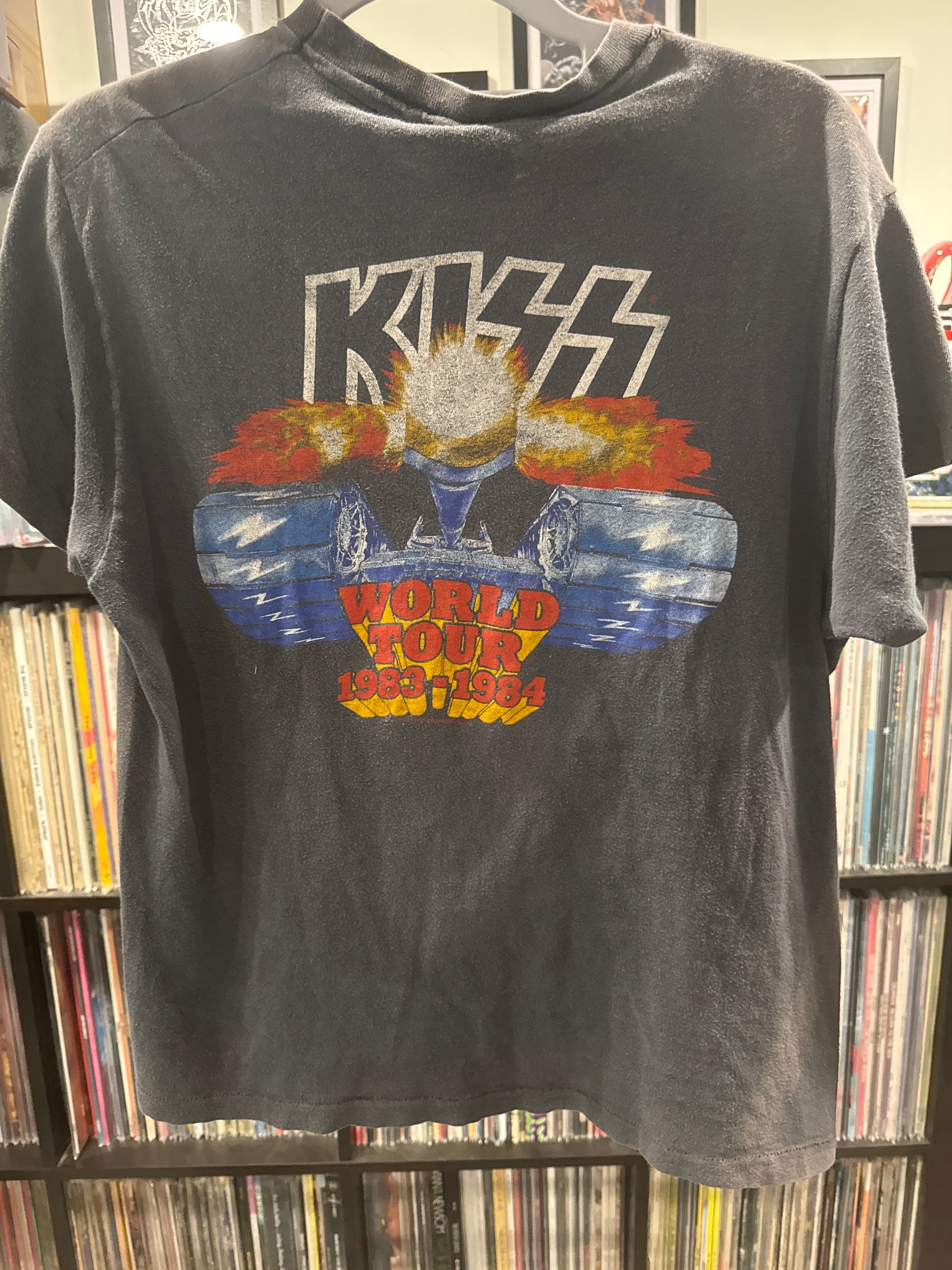 1983 Kiss World Tour Tagged Large Fits S/M Black Hanes