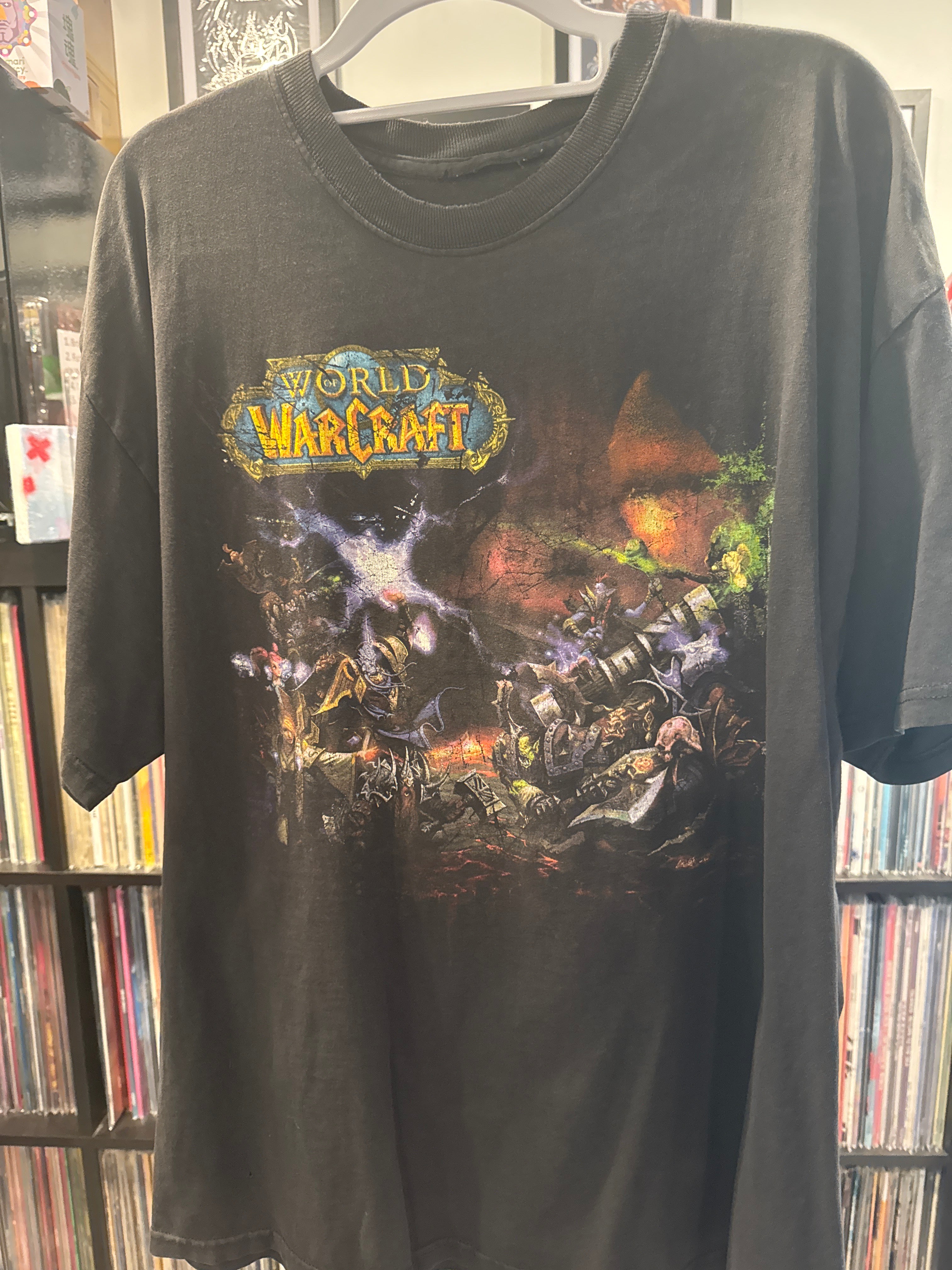 World of Warcraft Xl Faded Cut Tag Blizzard WOW Video Game Shirt