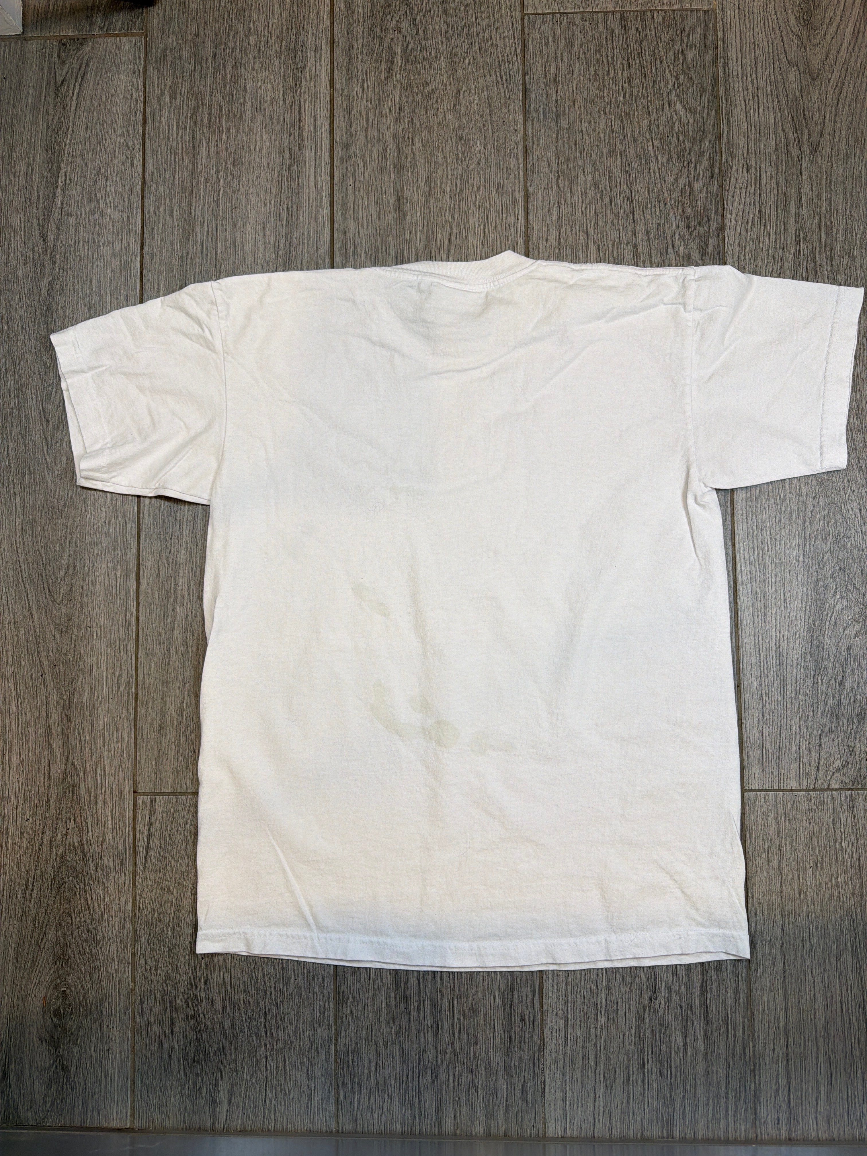 90s Grateful Dead Football Bayside White/Red T-Shirt Large
