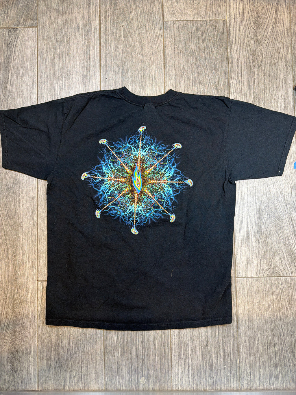 2001 Tool Band Alex Grey Art Metal Music Black T-Shirt XL