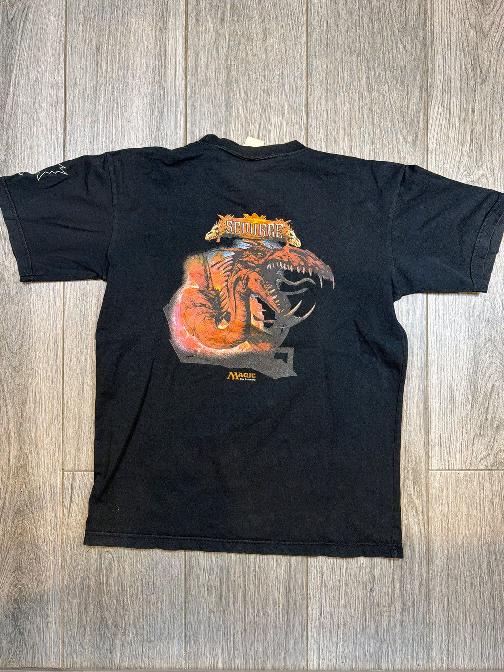Magic the Gathering MTG Scourge Promo Dragon 2003 Black T-Shirt Large