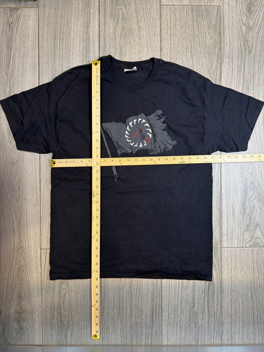 00s My Chemical Romance Black Flag Hanes Black T-Shirt Large