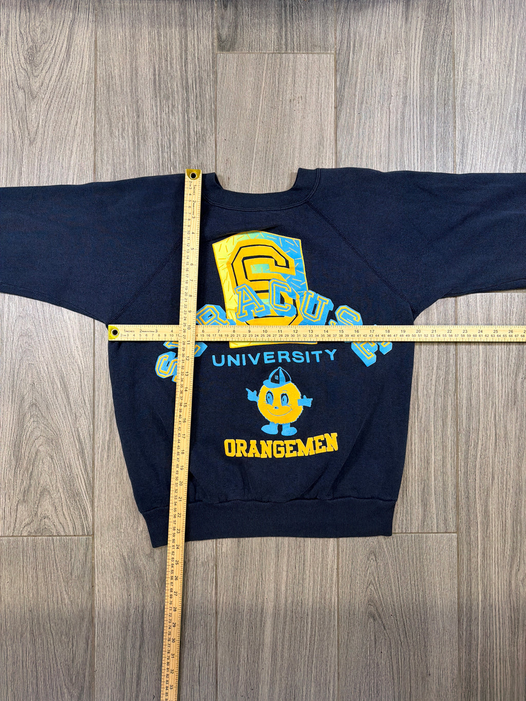 Syracuse Orangemen Blue College Crewneck Sweater Large