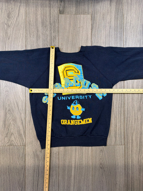Syracuse Orangemen Blue College Crewneck Sweater Large