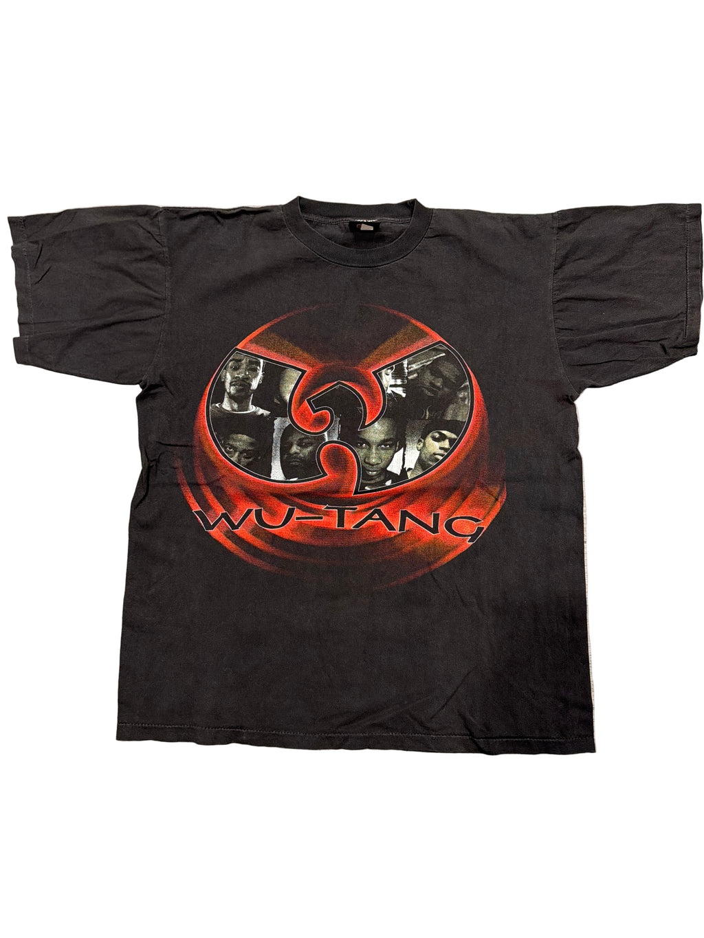 90s Wu Tang Clan Single Stitched Double Sided Black Red T-Shirt Large