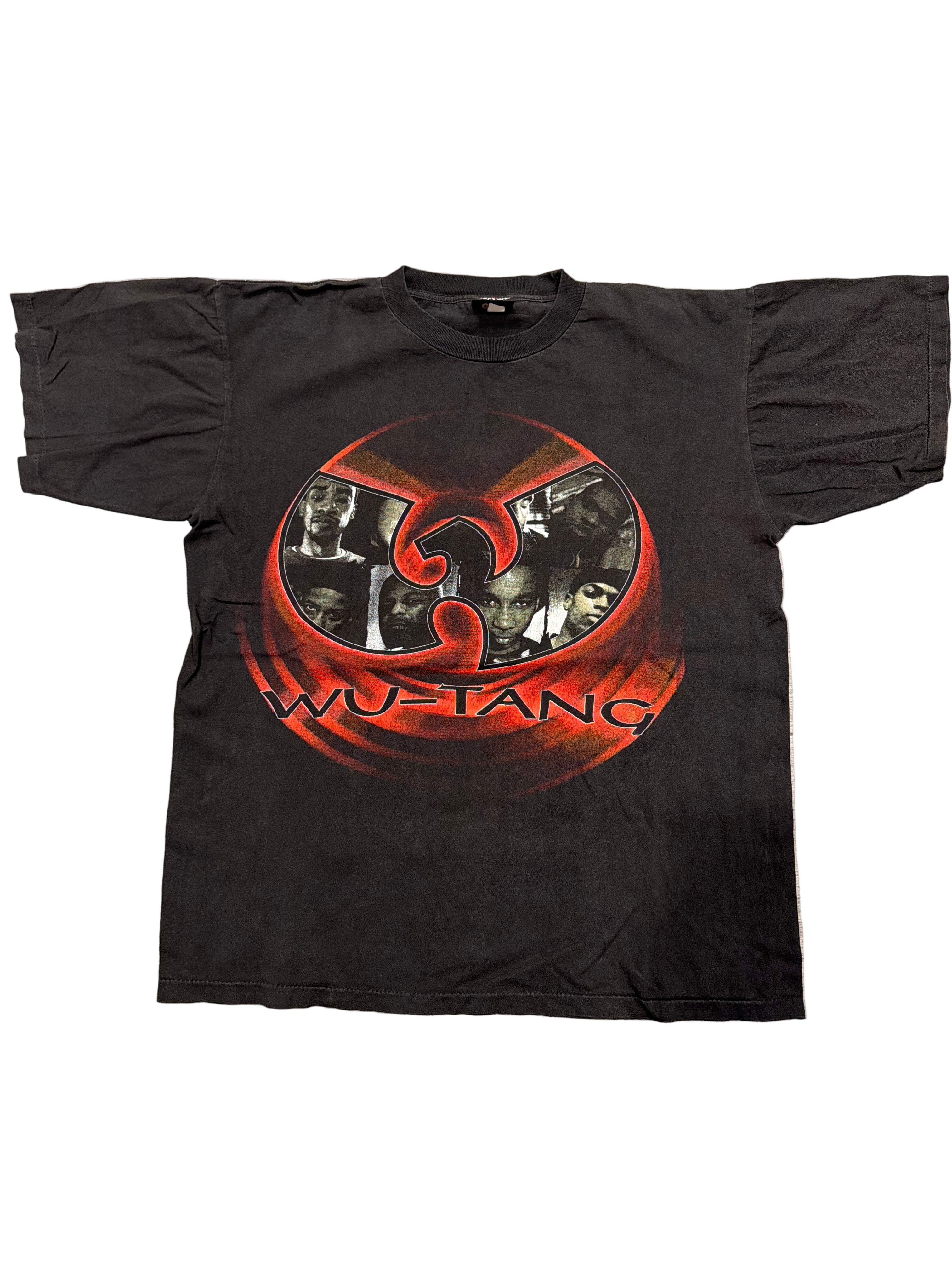 90s Wu Tang Clan Single Stitched Double Sided Black Red T-Shirt Large