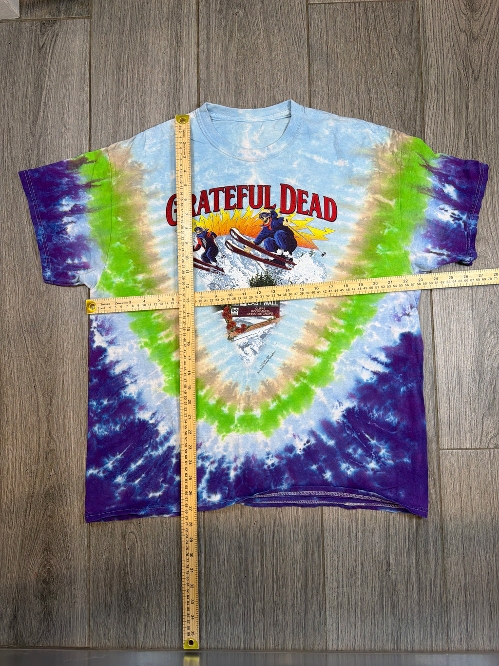 1997 Grateful Dead Mt Snow Vermont Ski Tie Dye T-Shirt XL