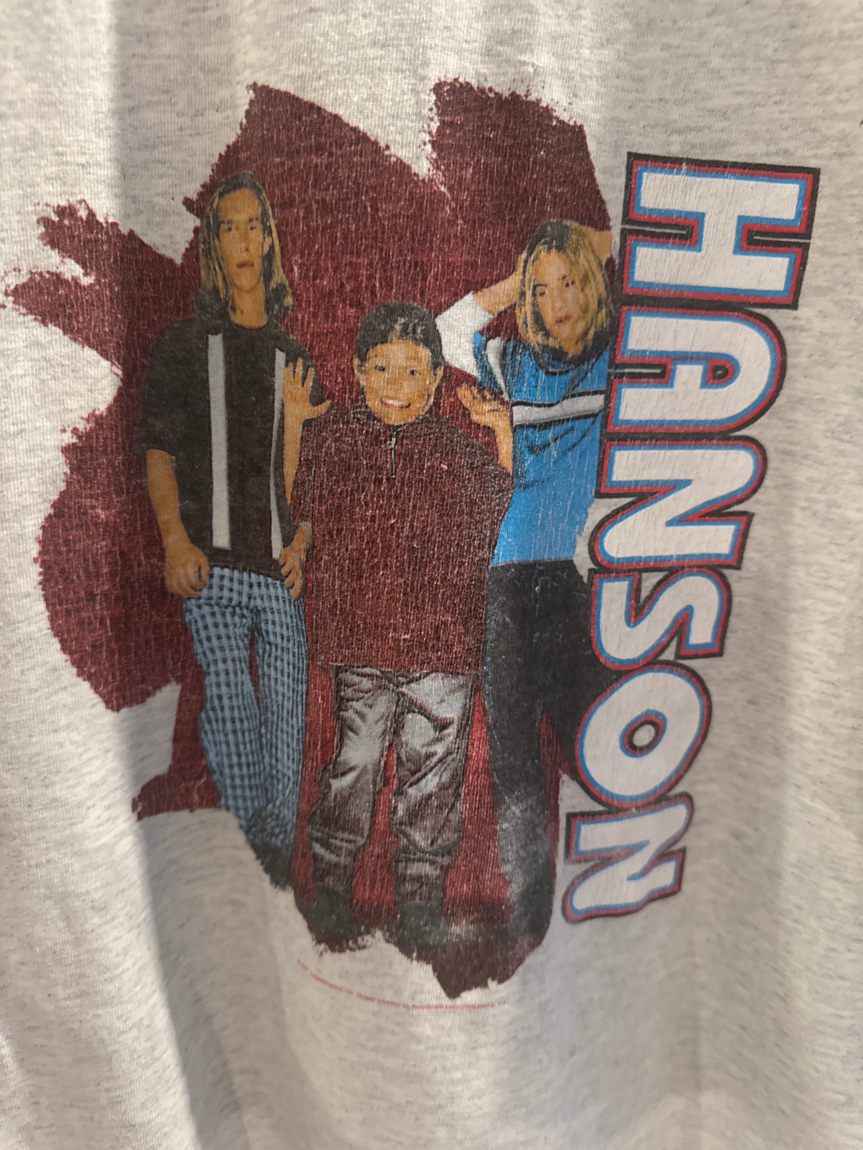 1997 Hanson Single Stitch Band T Shirt XL Heather Polygram
