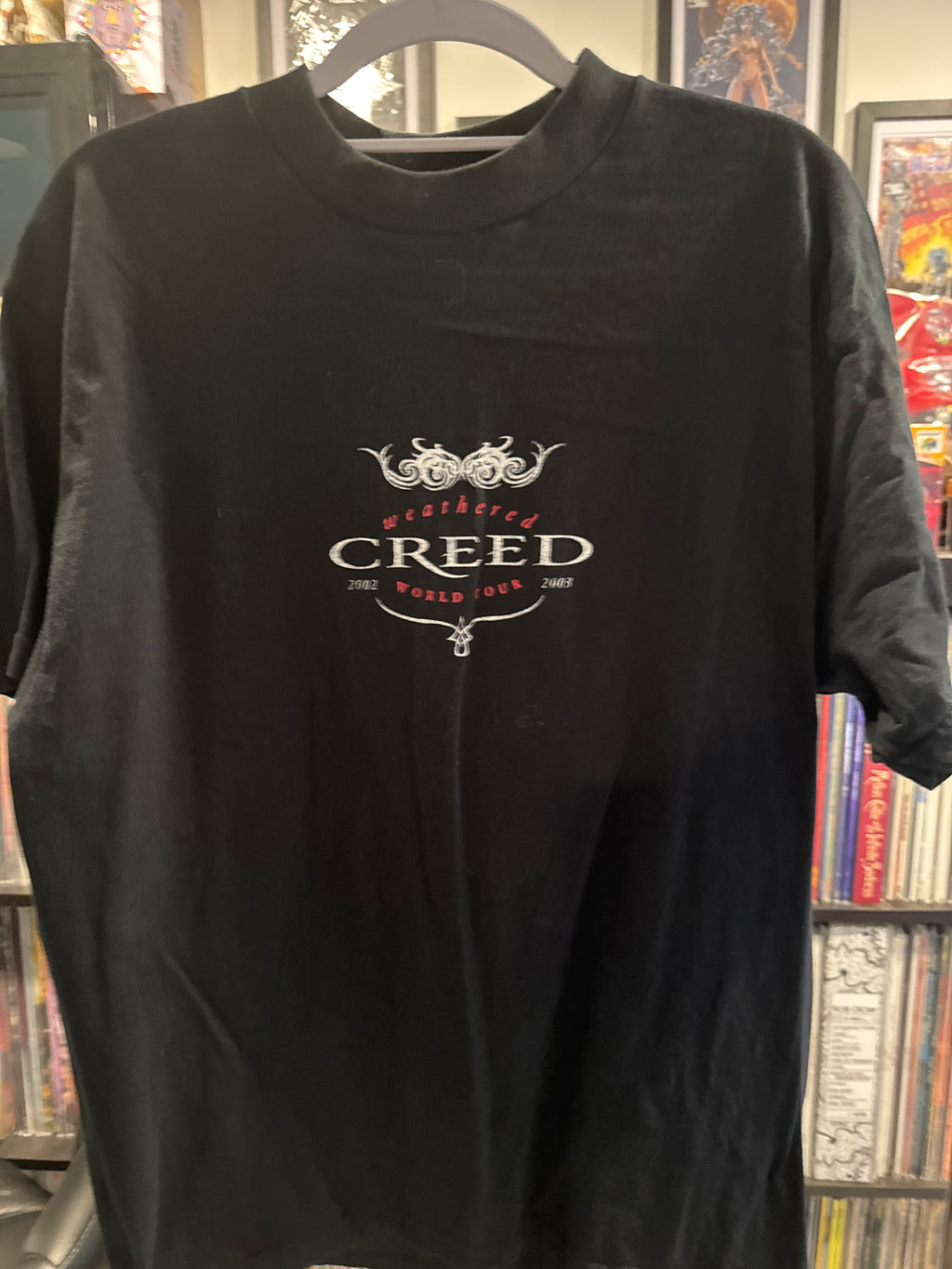 2002-2003 Creed Weathered World Tour Black T-Shirt Large Made in Mexico