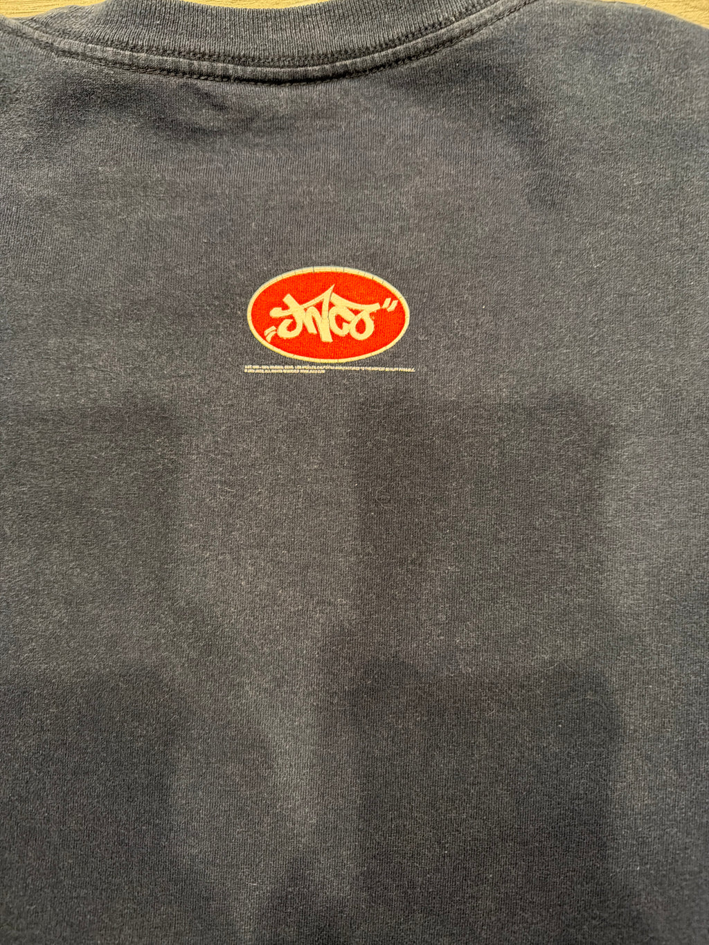 2000s Vintage JNCO Jeans Long Sleeve Blue Y2K USA T-Shirt XL