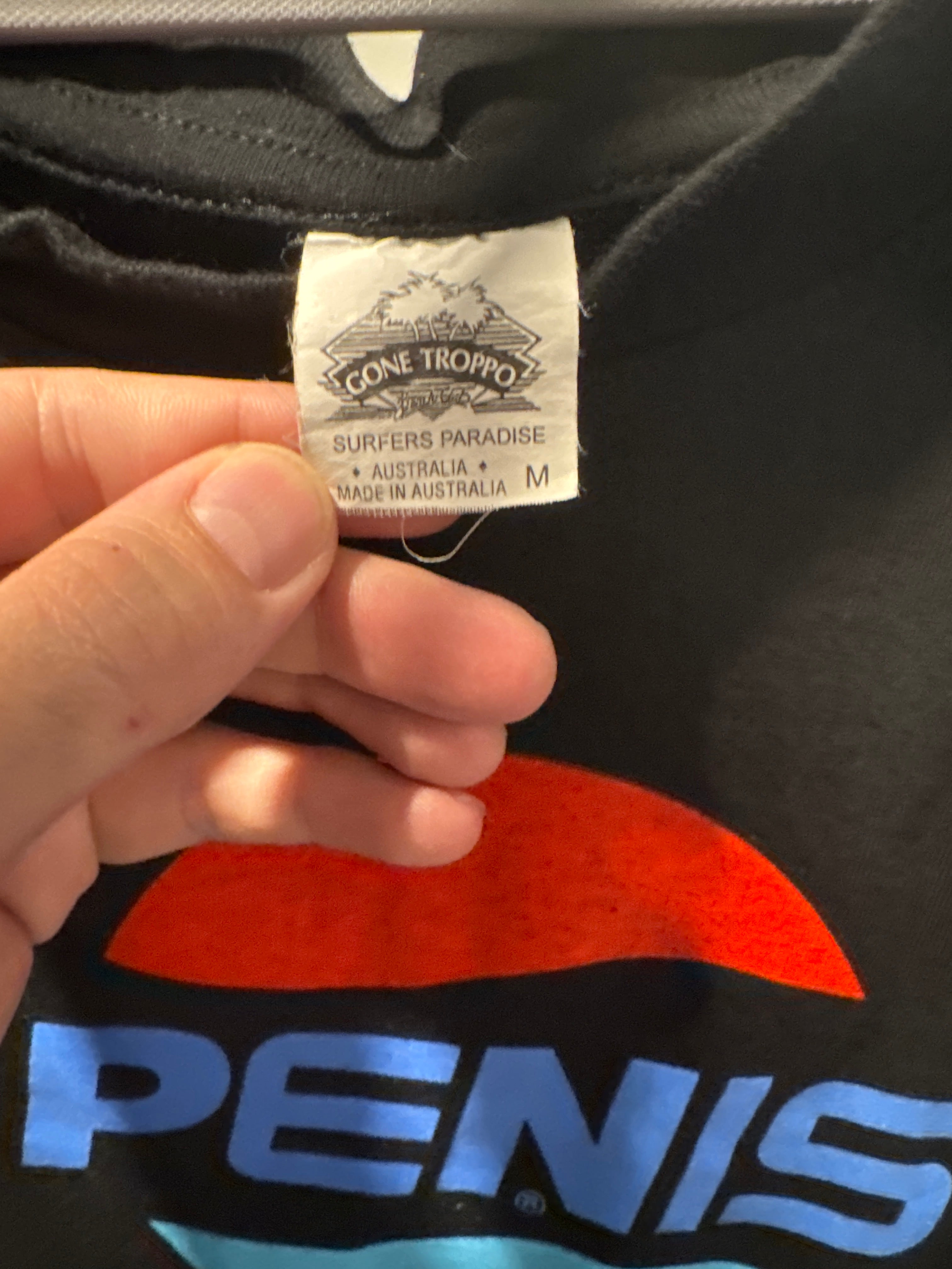 90s Penis Pepsi Parody Shirt M Black