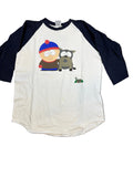 90s South Park 'Stan' Stanley DeSantis Tag Raglan T-Shirt XL