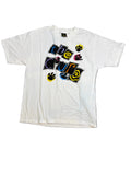 1987 The Cure Paw Prints Band White T-Shirt Large
