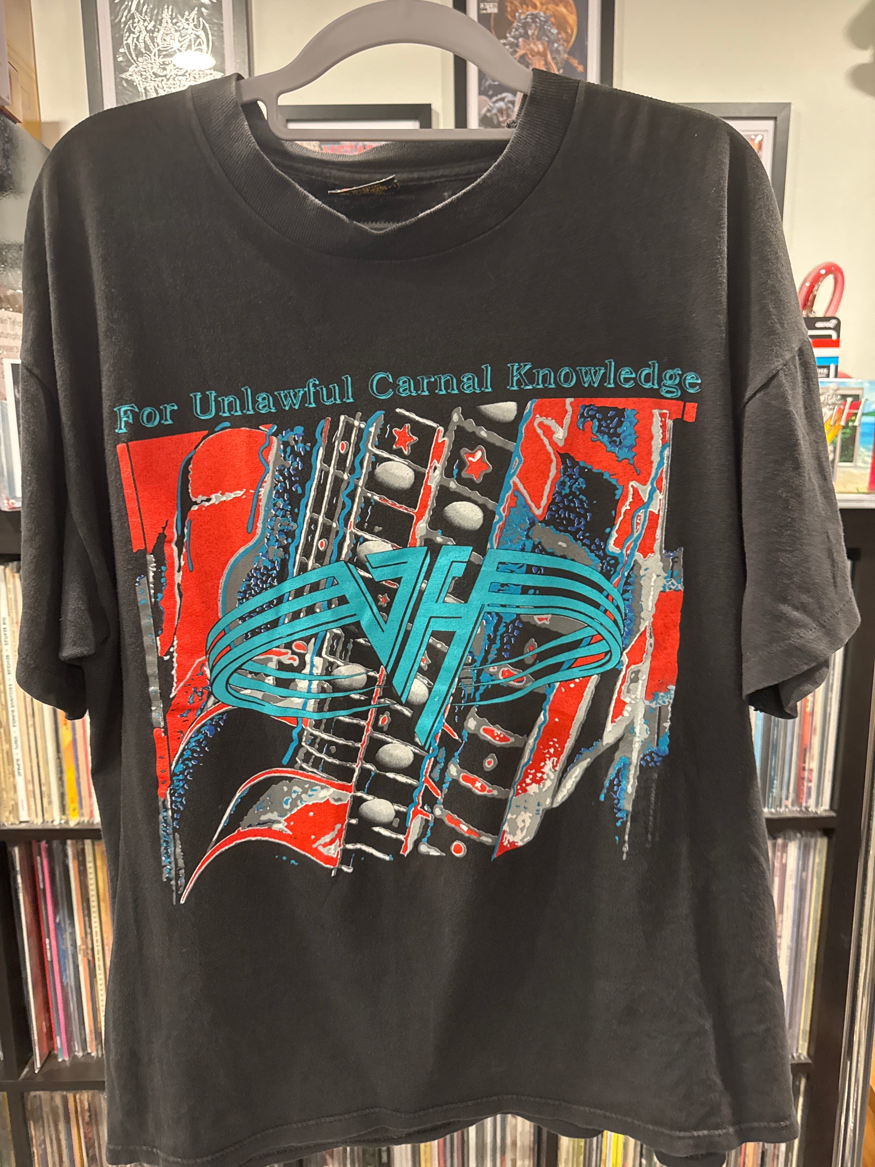 1991 Van Halen For Unlawful Carnal Knowledge Shirt Brockum Short XL