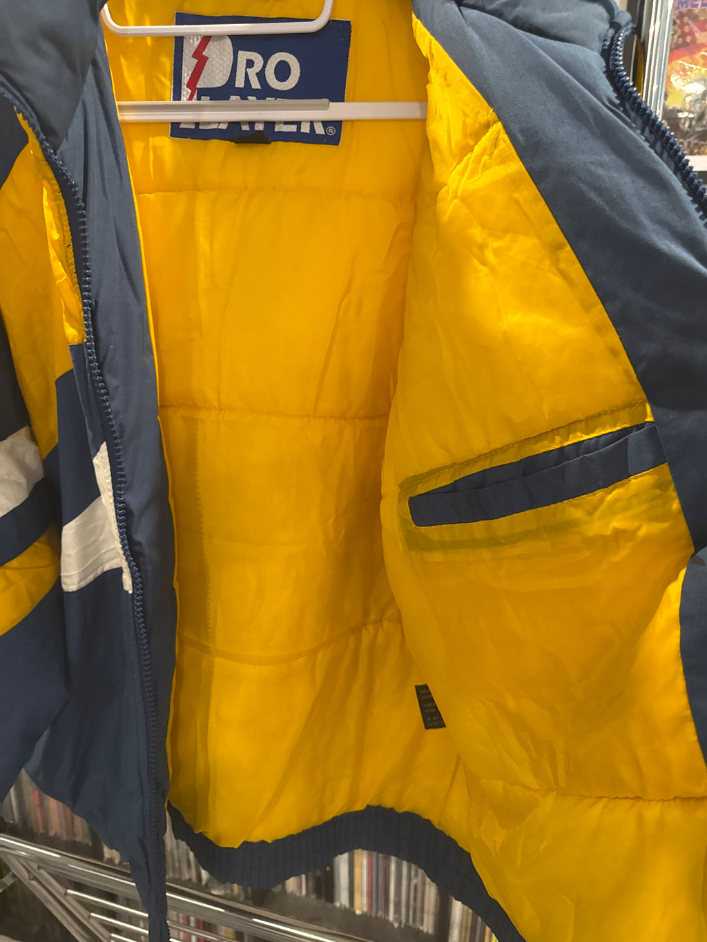 Vintage Pro Player Michigan Wolverines College Football Puffy Jacket L
