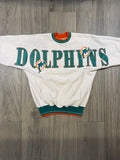 Miami Dolphins Spellout 90s Crewneck Sweater XL