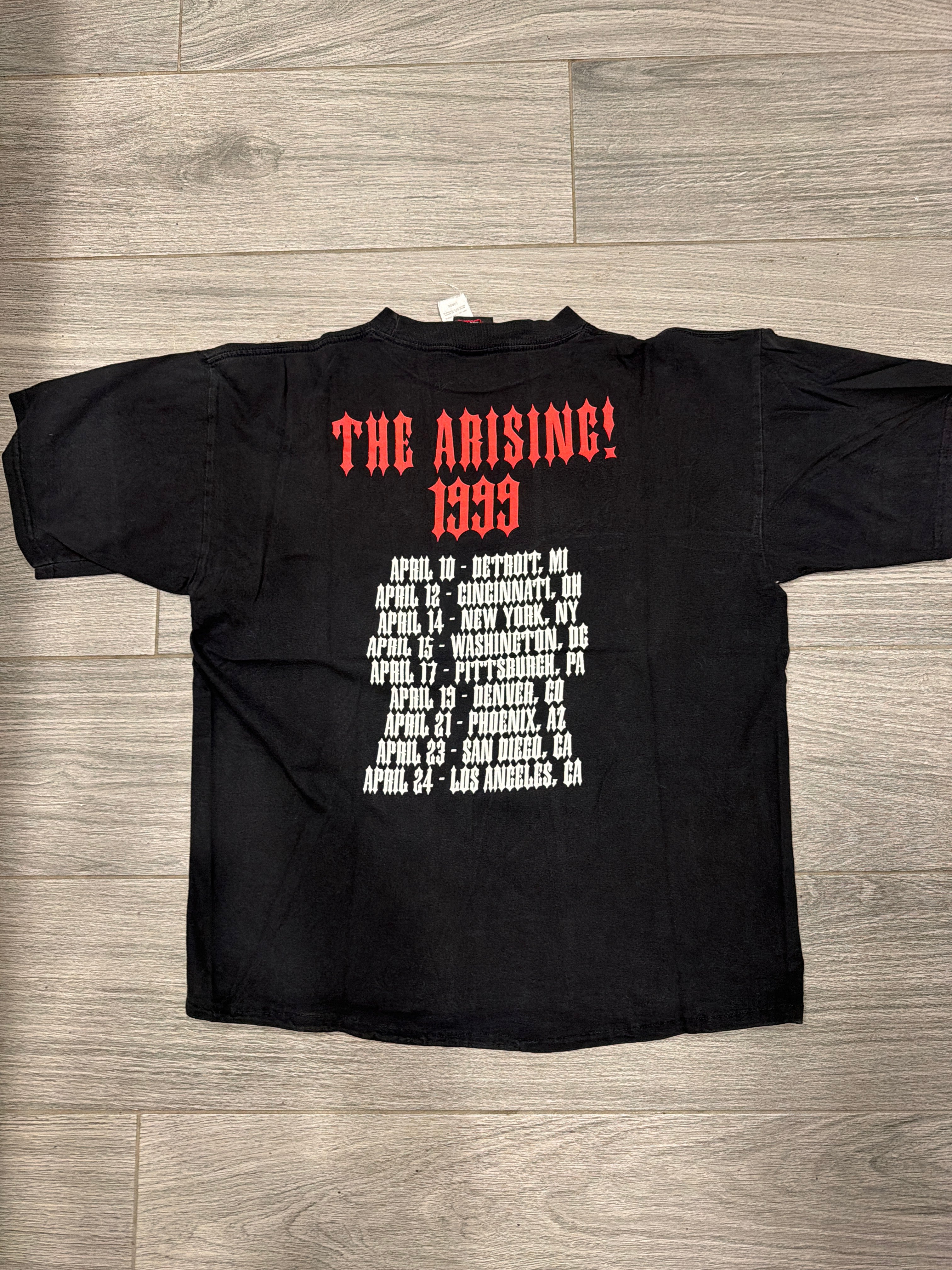 1999 Smashing Pumpkins The Arising Black Giant T-Shirt Large