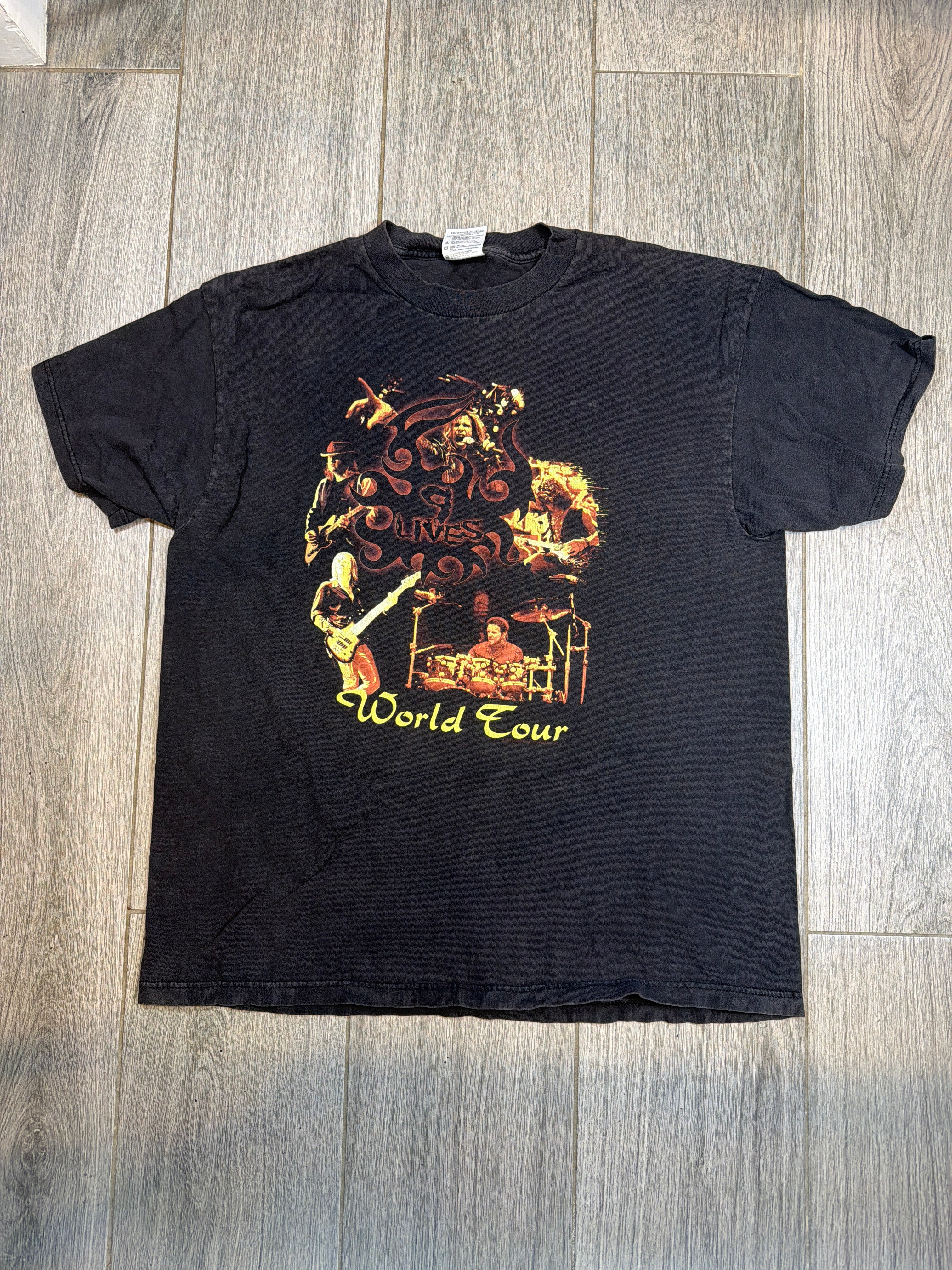 1997 Aerosmith Nine 9 Lives Tour Pink Black T-Shirt XL