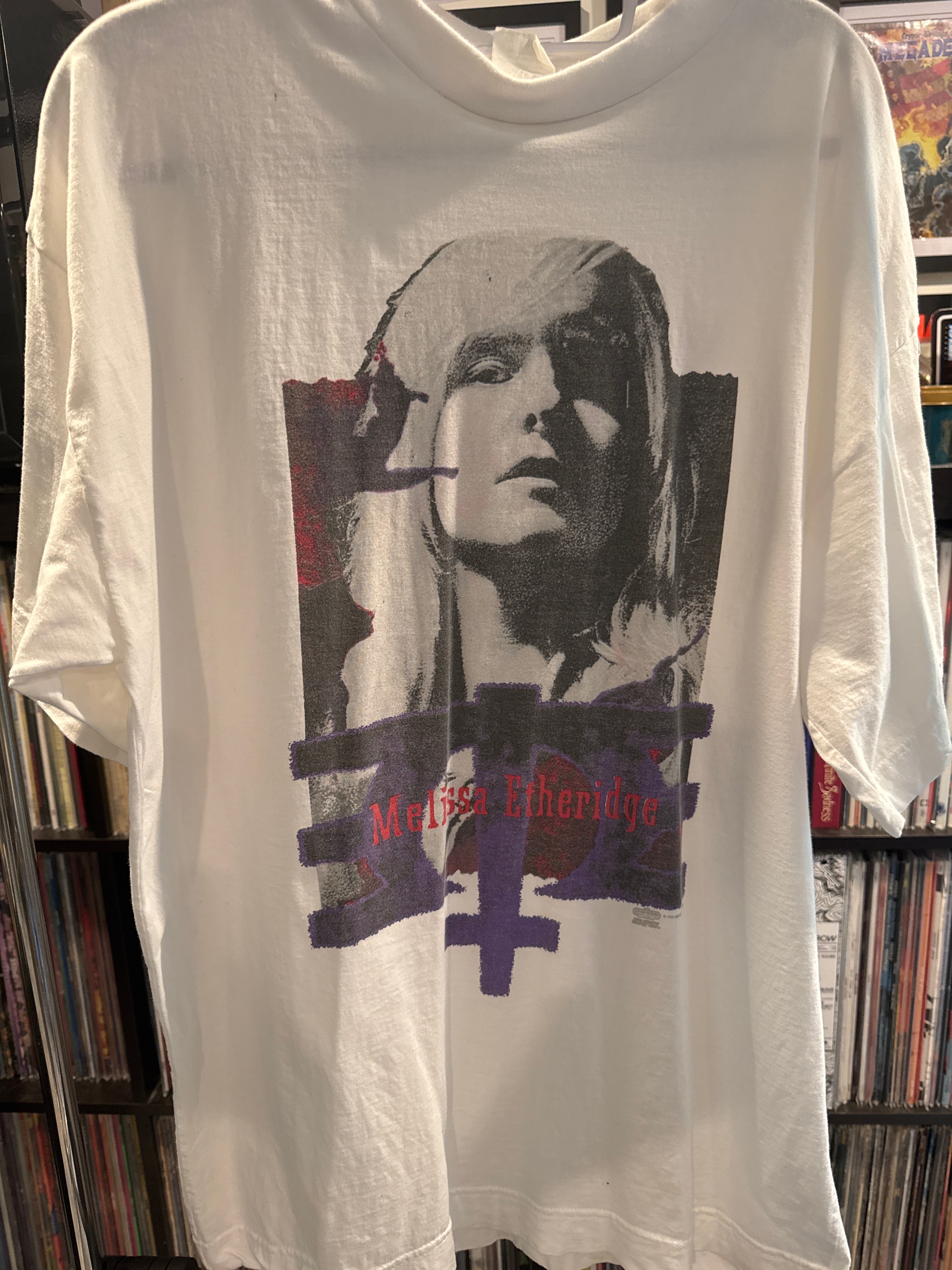 1993 Melissa Etheridge Yes I Am White Winterland XL T Shirt