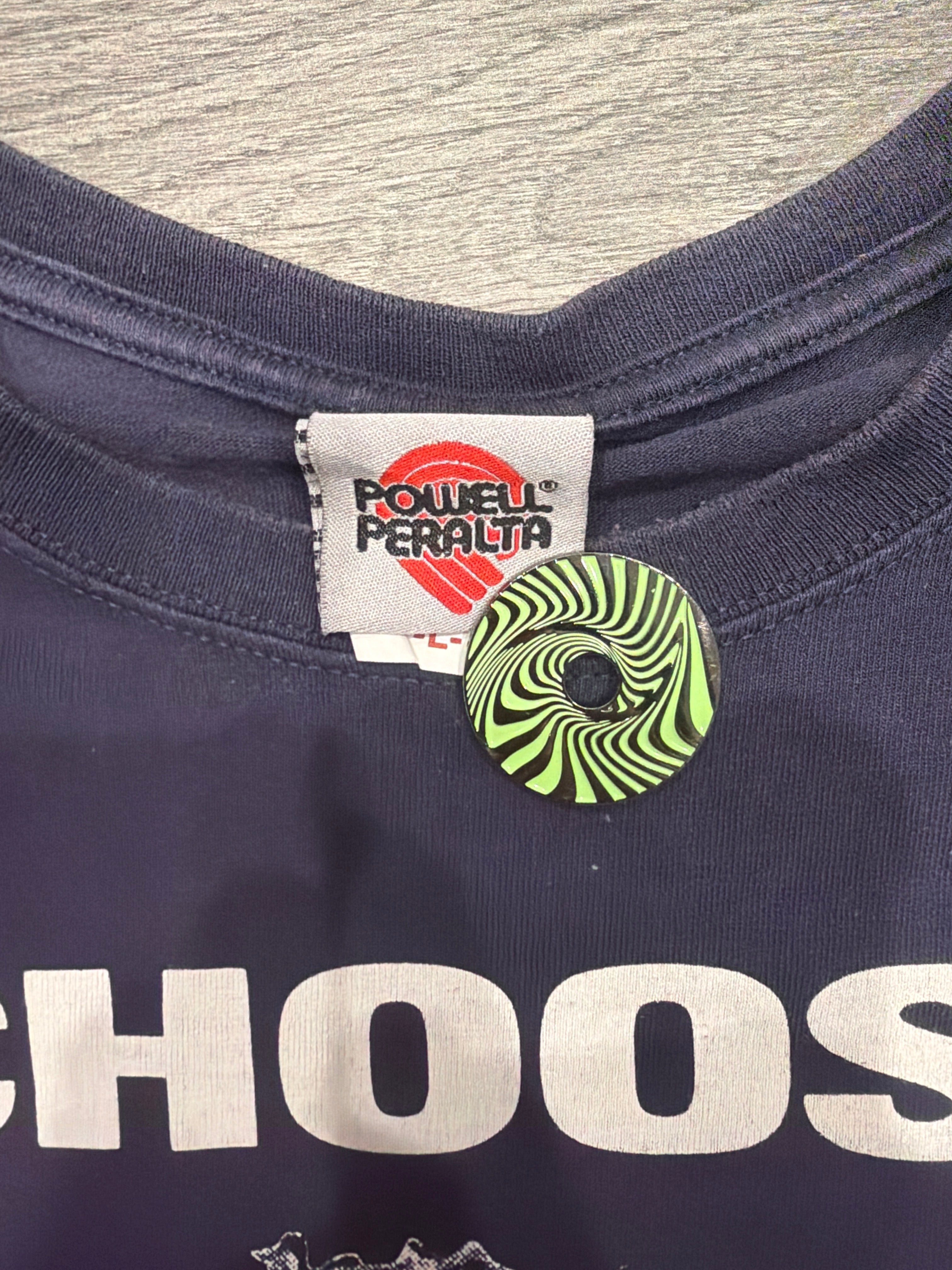 00s Powell Peralta Two Headed Goat Lamb Art Blue T-Shirt Large