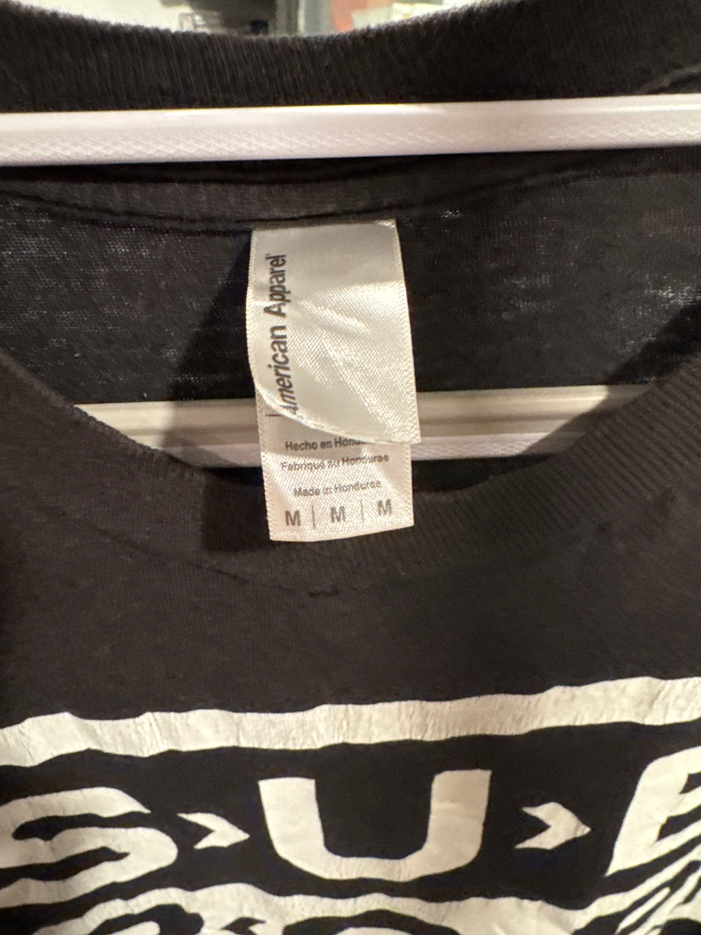 00s Sub Pop Logo American Apparel Black T-Shirt Medium