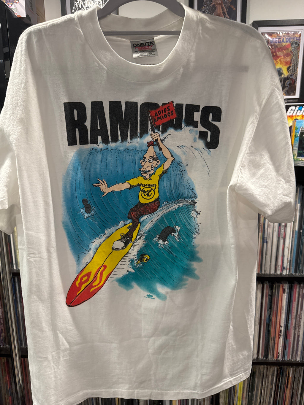 1995 Ramones Hey Ho Let’s Go L Oneita White