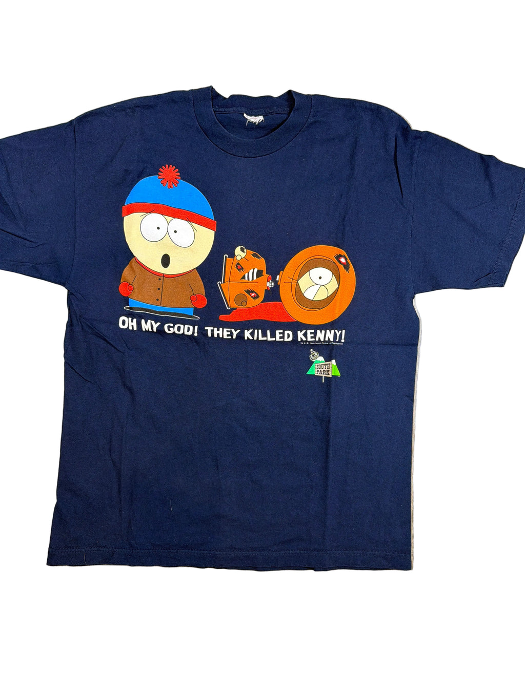1997 South Park They Killed Kenny Stan Blue T-Shirt