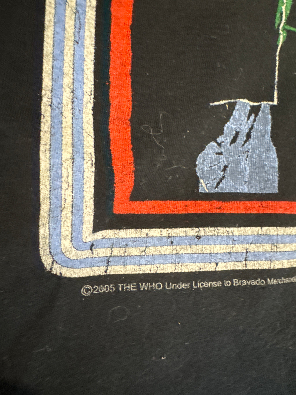 2005 The Who Farewell Concert Tour DEADSTOCK Black T-Shirt Large