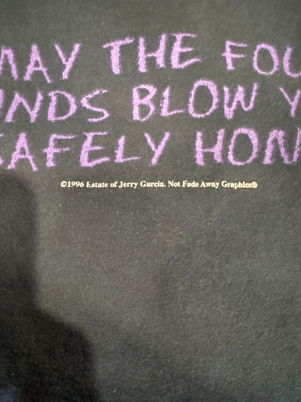 1995 Jerry Garcia Grateful Dead Four Winds Tie Dye T-Shirt Large