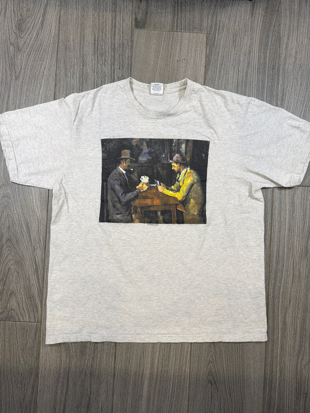 Supreme 'Cards' Gray T-Shirt Large