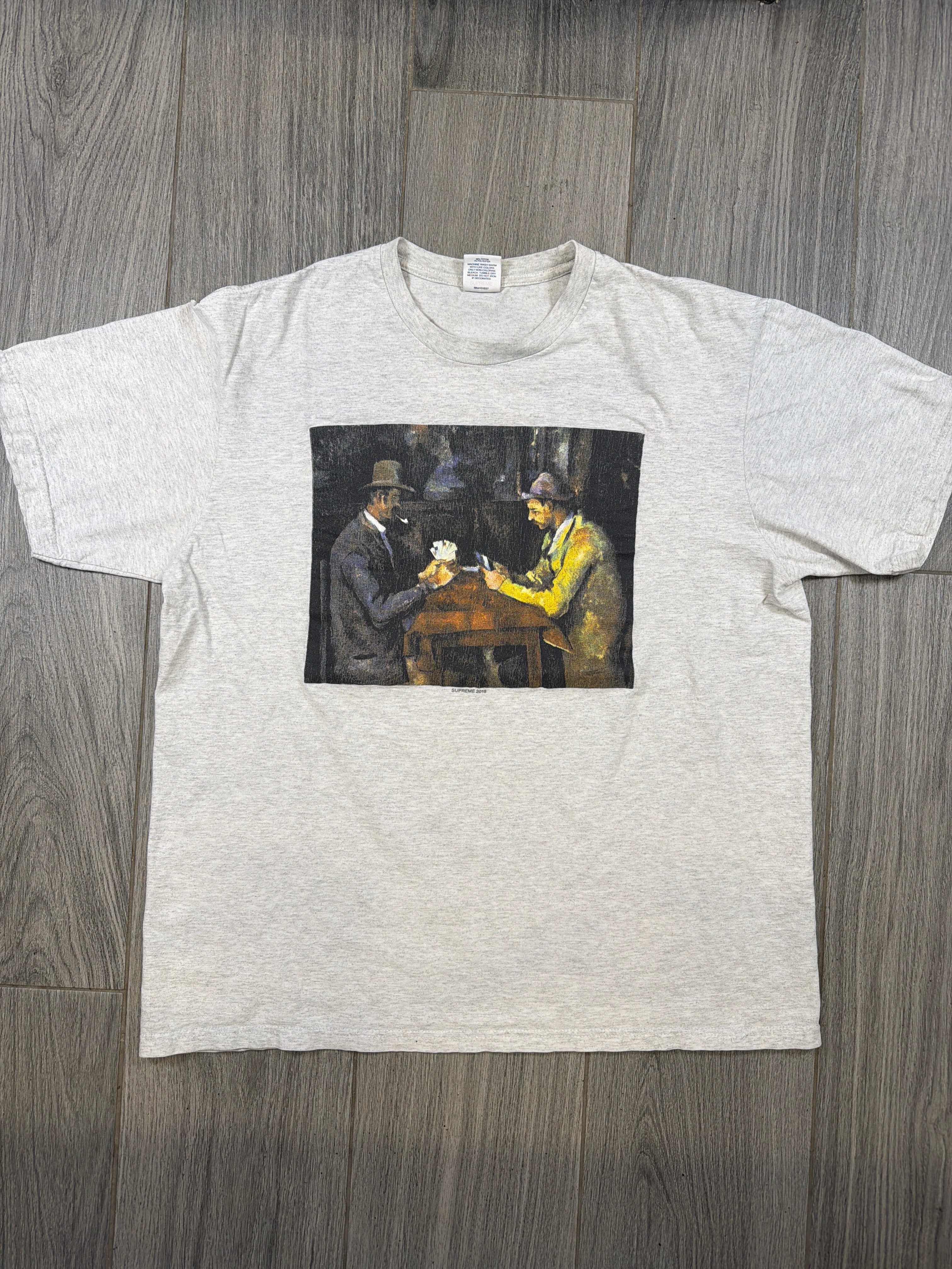 Supreme 'Cards' Gray T-Shirt Large