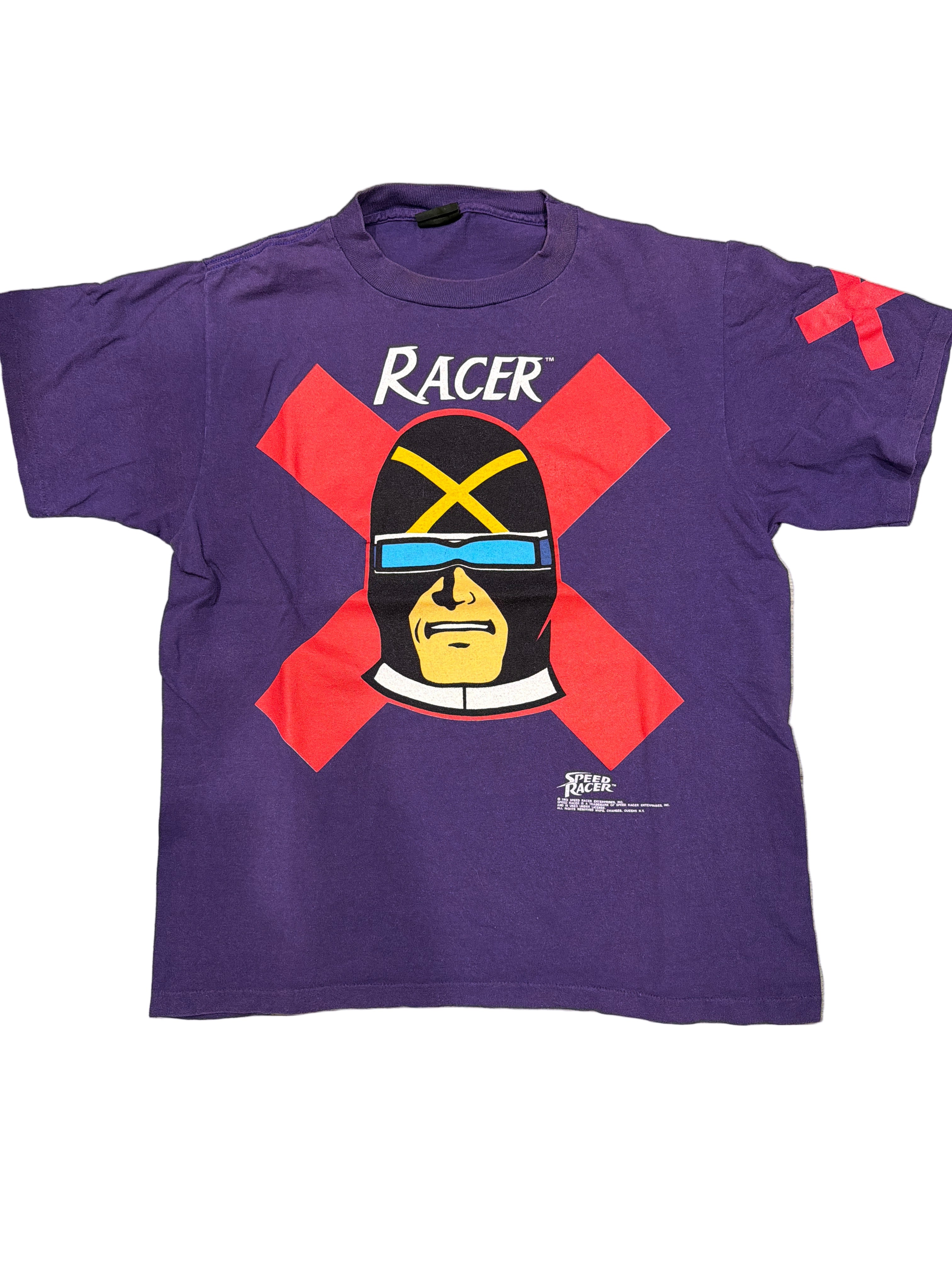 1992 Speed Racer RACER X Purple Graphic Print T-Shirt XL