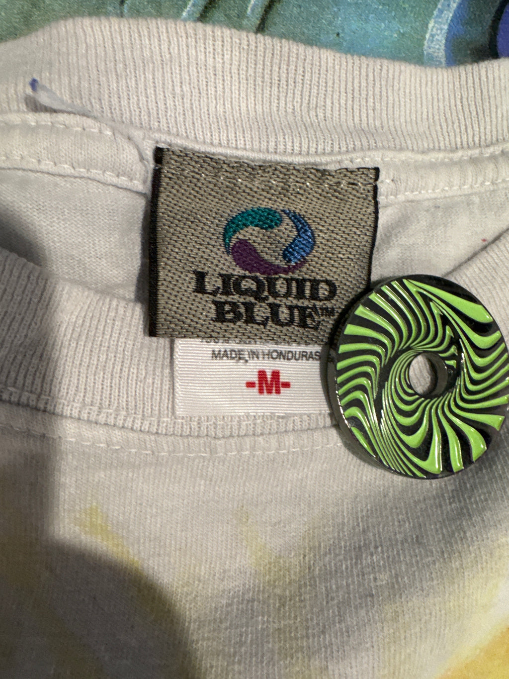 90s Grateful Dead Egypt Tour Liquid Blue Tie Dye T-Shirt Medium