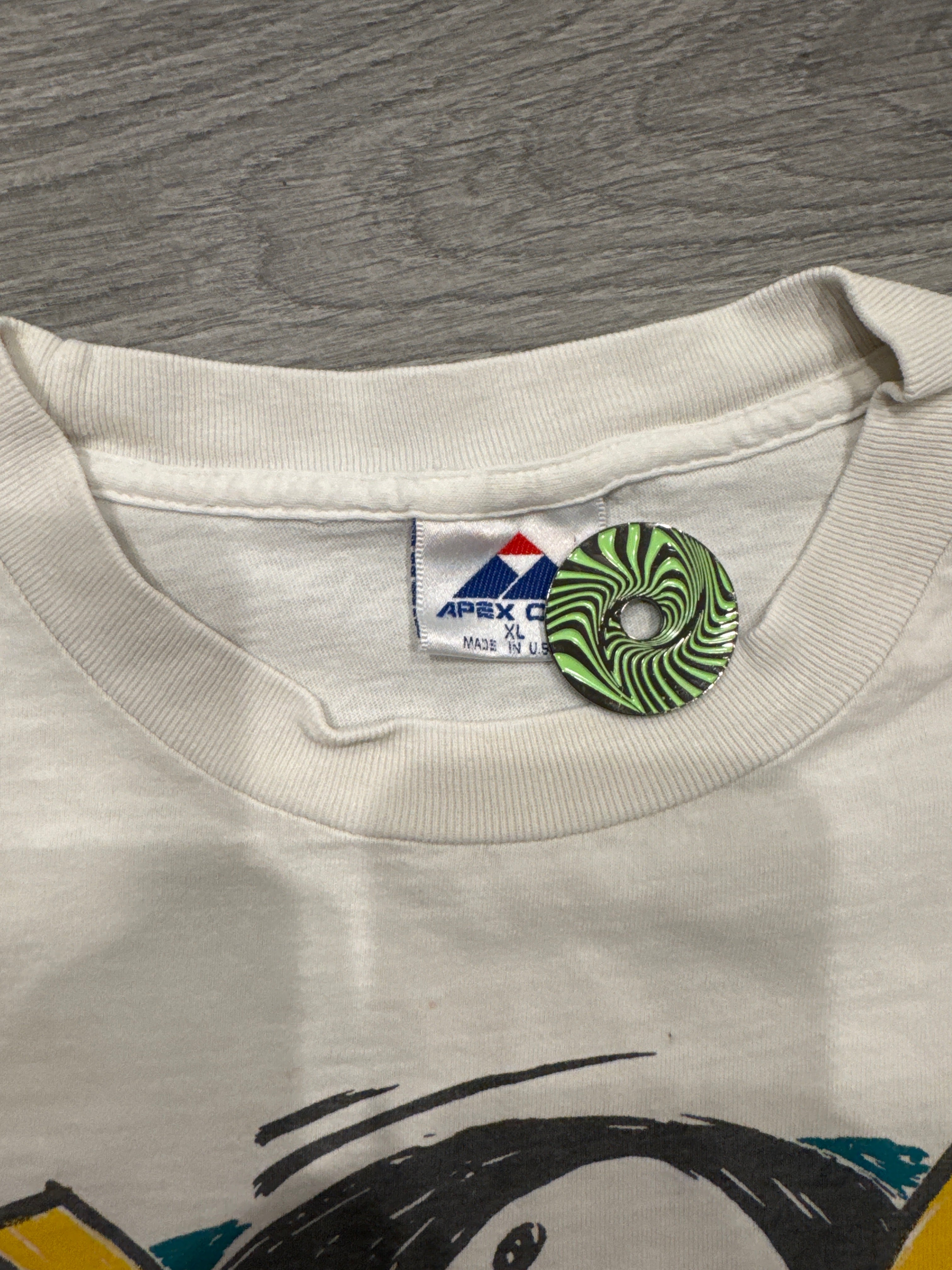 90s Anaheim Mighty Ducks Hockey Sports White T-Shirt XL