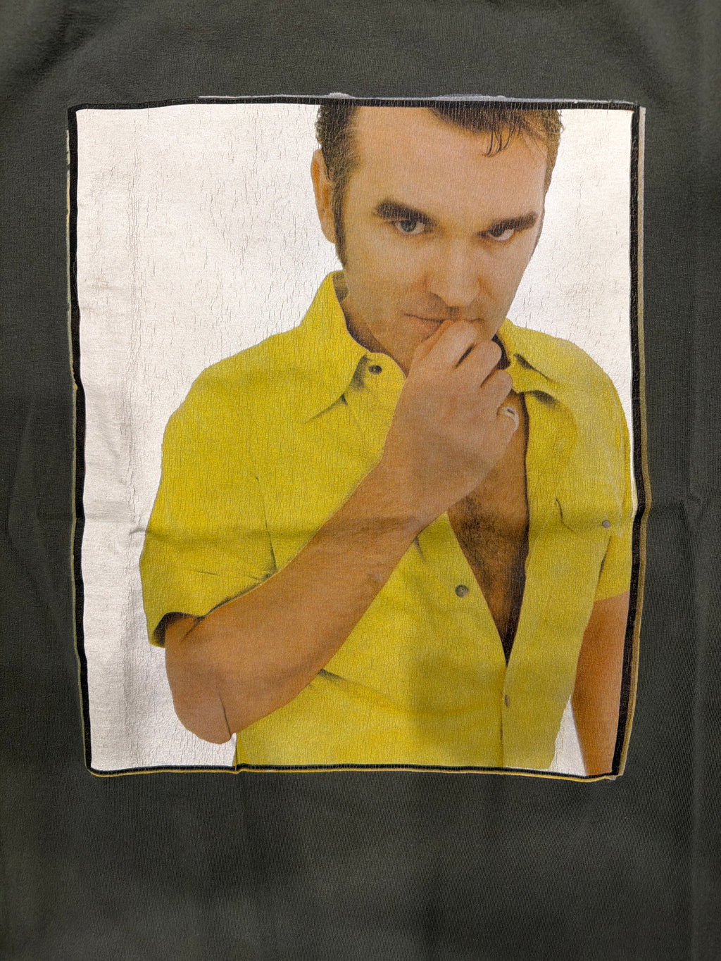90s Morrissey Oye Esteban Tour Brown/Green T-Shirt Smiths XL