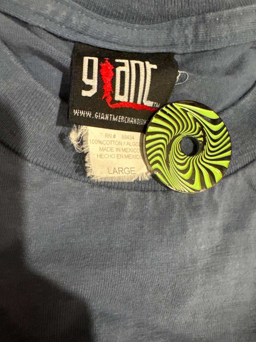2000 Tina Turner Tour Blue Graphic Giant T-Shirt Large