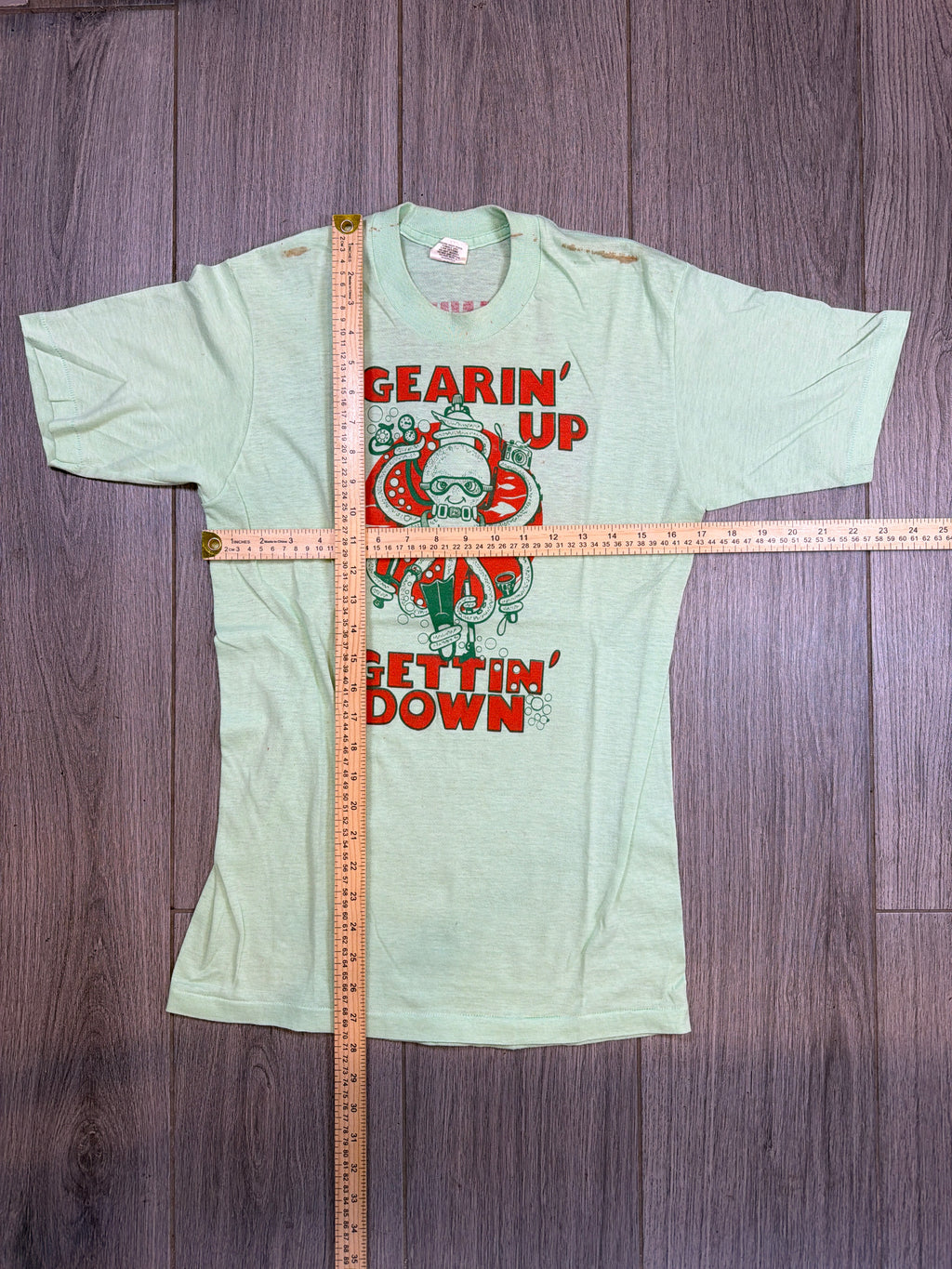 80s Octopus Gettin Down Olympics Vtg T-Shirt Small
