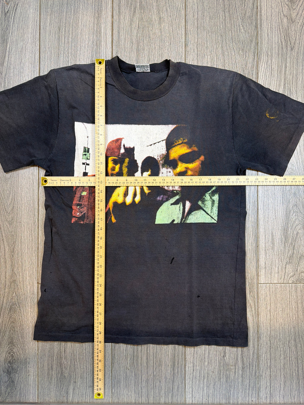 Cypress Hill Distressed Doob Finger Photo Top Heavy Black T-Shirt XL
