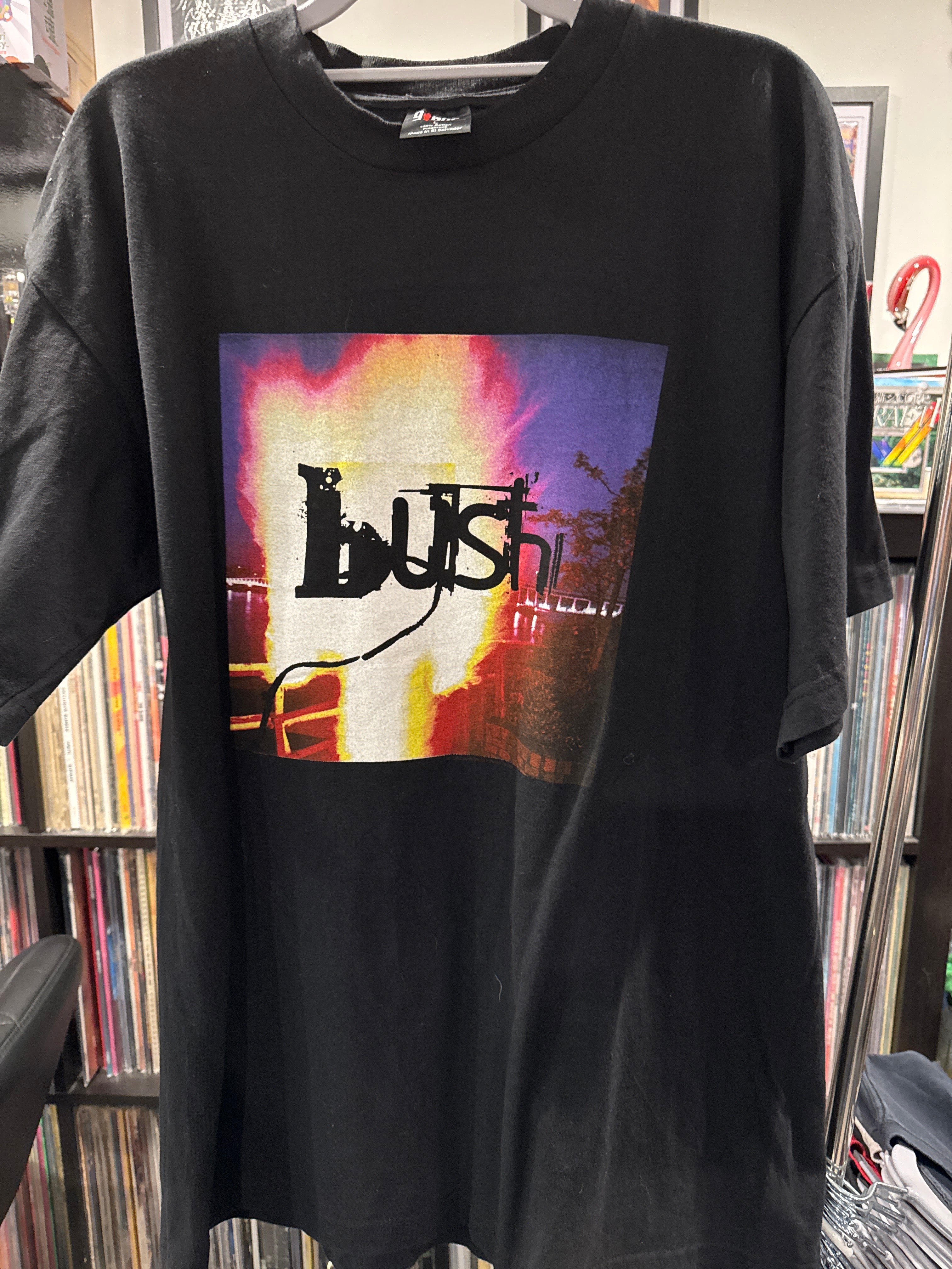 1996 Bush Razorblade Suitcase Giant Black T-Shirt Razor Blade XL