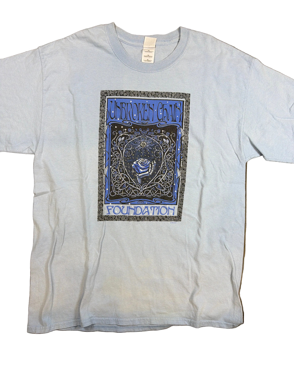 Phil Lesh Unbroken Chain Foundation 2010 Distressed Blue T-Shirt XL