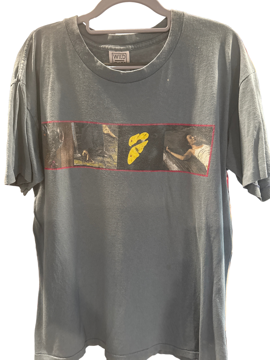 1996 Tori Amos Dew Drop Inn Tour Wild Oats Large Blue Single Stitch T-Shirt