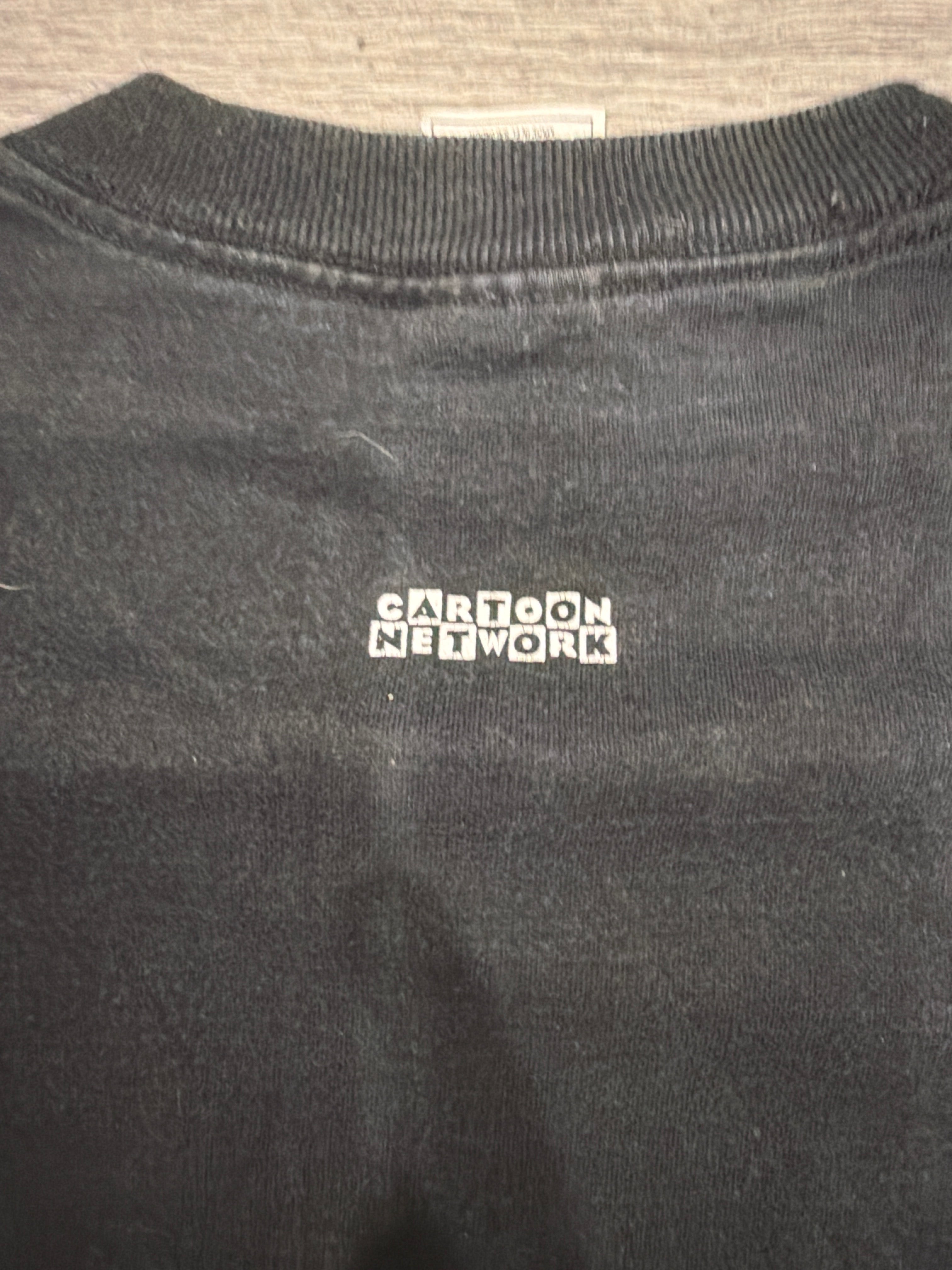 00s Powerpuff Girls Movie Promo Cartoon Network Large Black T-Shirt Large