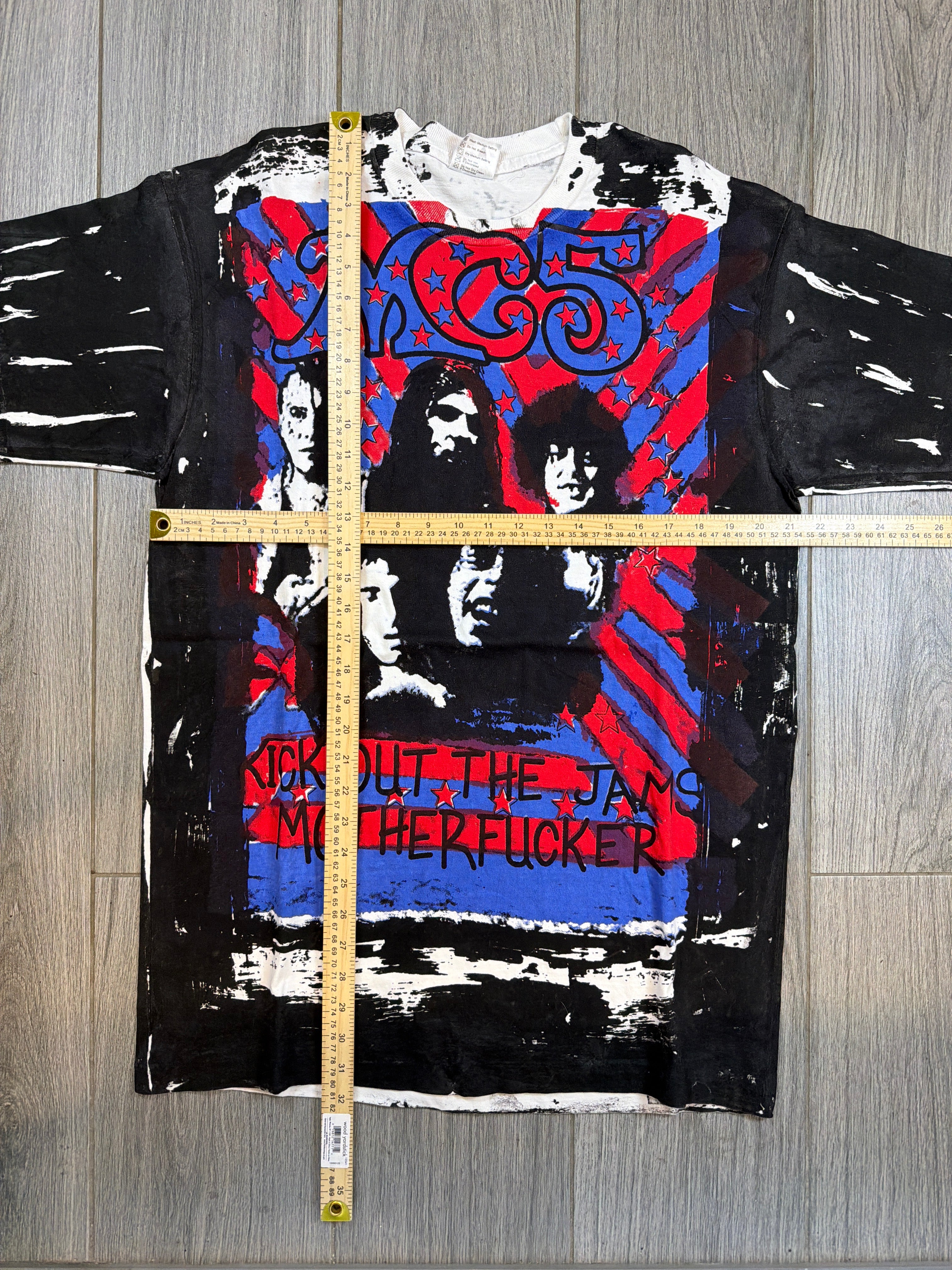 MC5 Kick Out The Jams 1996 AOP Bootleg weißes T-Shirt XL