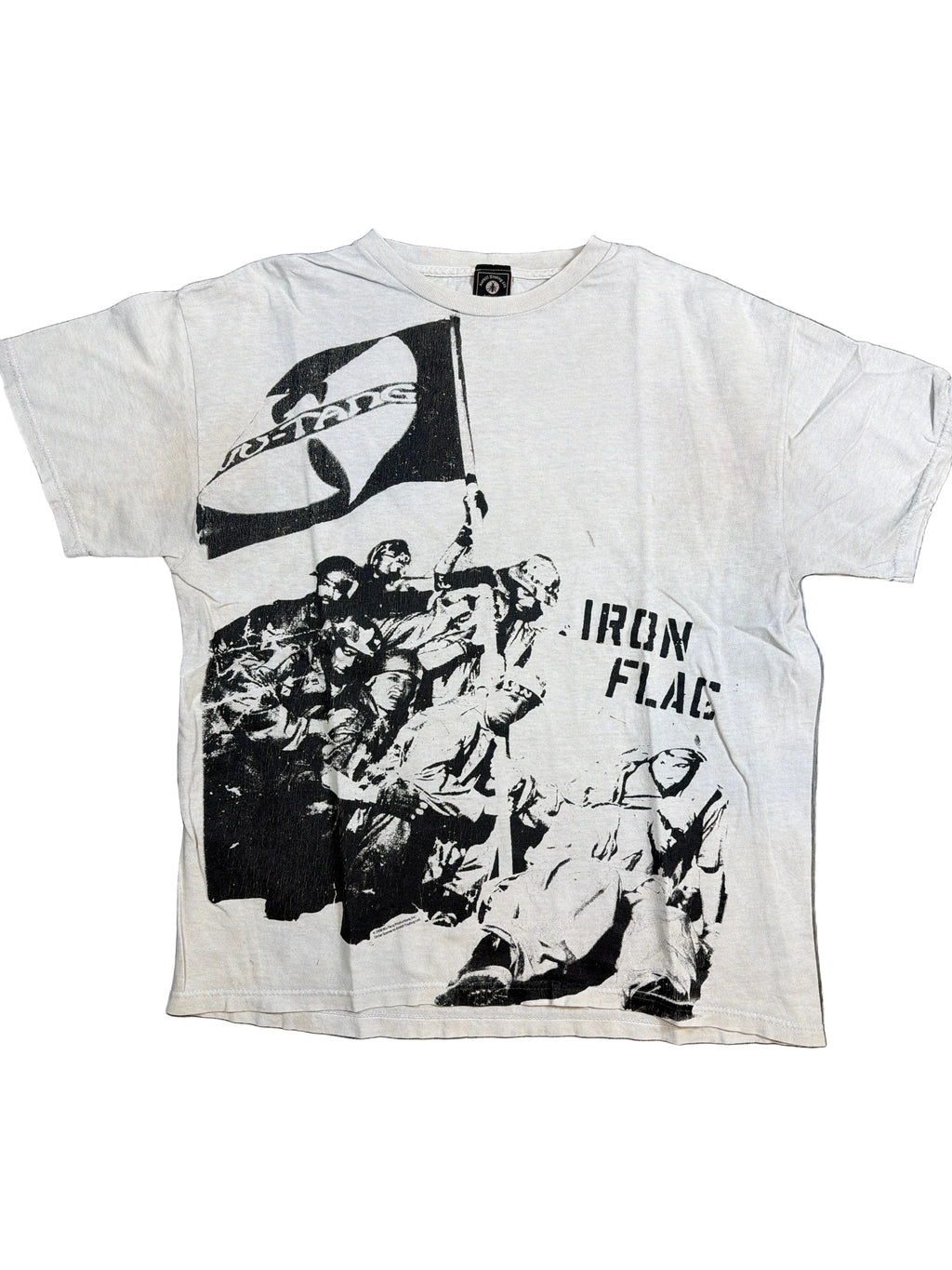 Wu-Tang Clan ‘Iron Flag’ RZA GZA Method Man White T-Shirt Medium