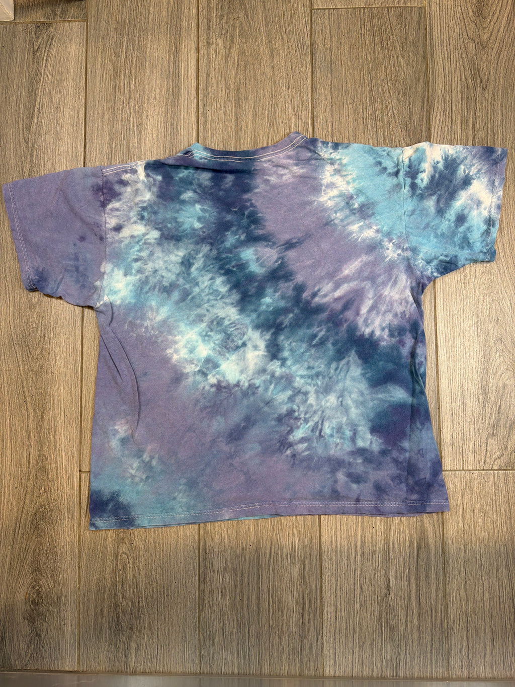 00s Pink Floyd Dark Side of the Moon Tie Dye Blue T-Shirt XL