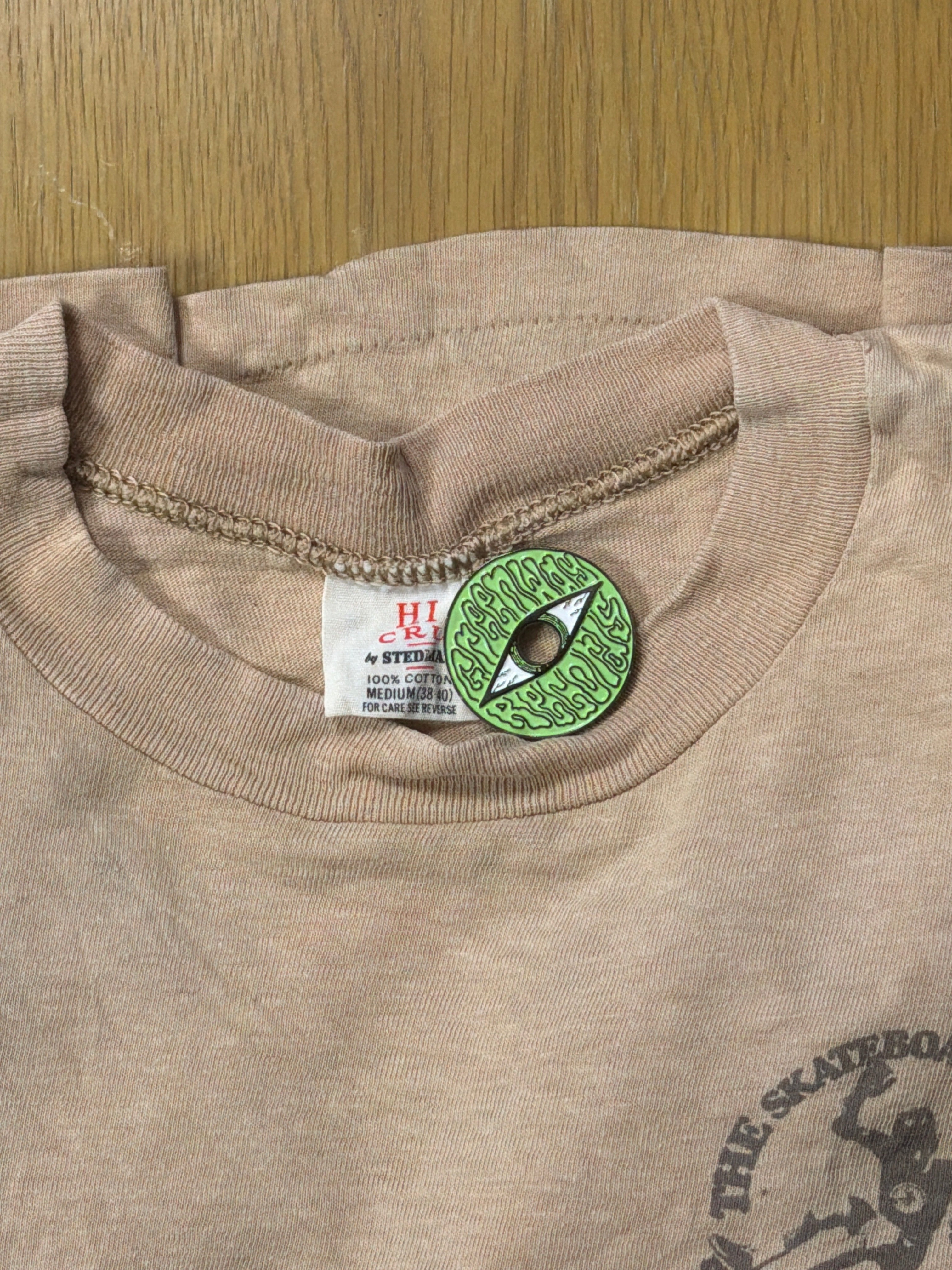 The Skateboard Park Staff 80s Vintage Skate Brown T-Shirt Medium
