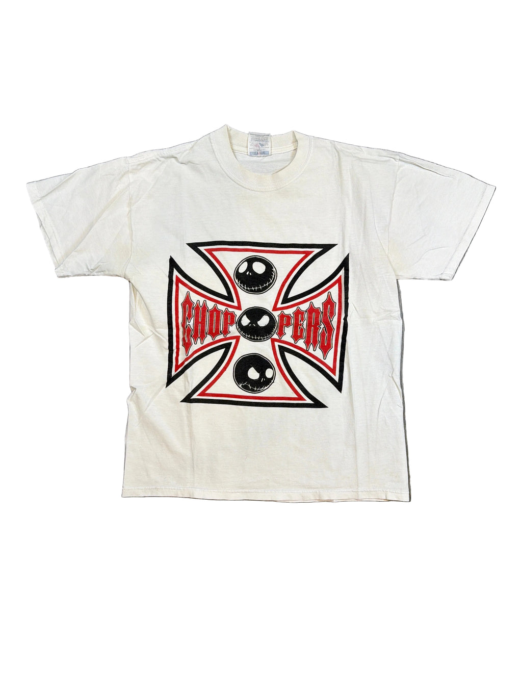00s West Coast Choppers Disney Jack Skellington Wcc White T-Shirt M