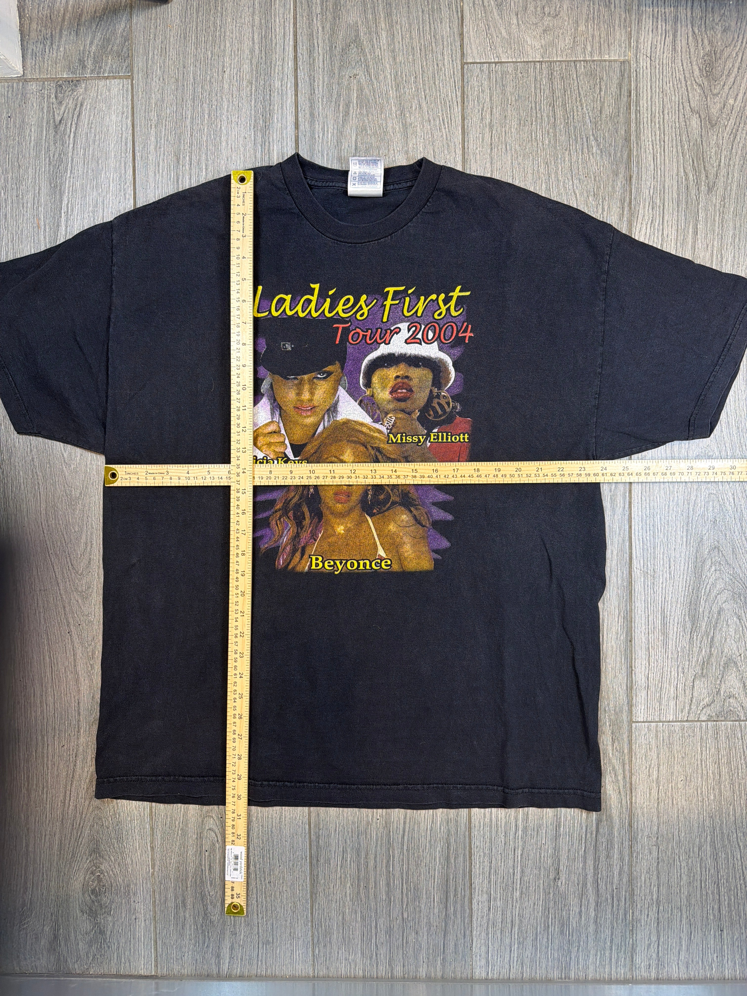 2004 Ladies First Tour Beyonce Missy Elliot Alicia Keys T-Shirt XL